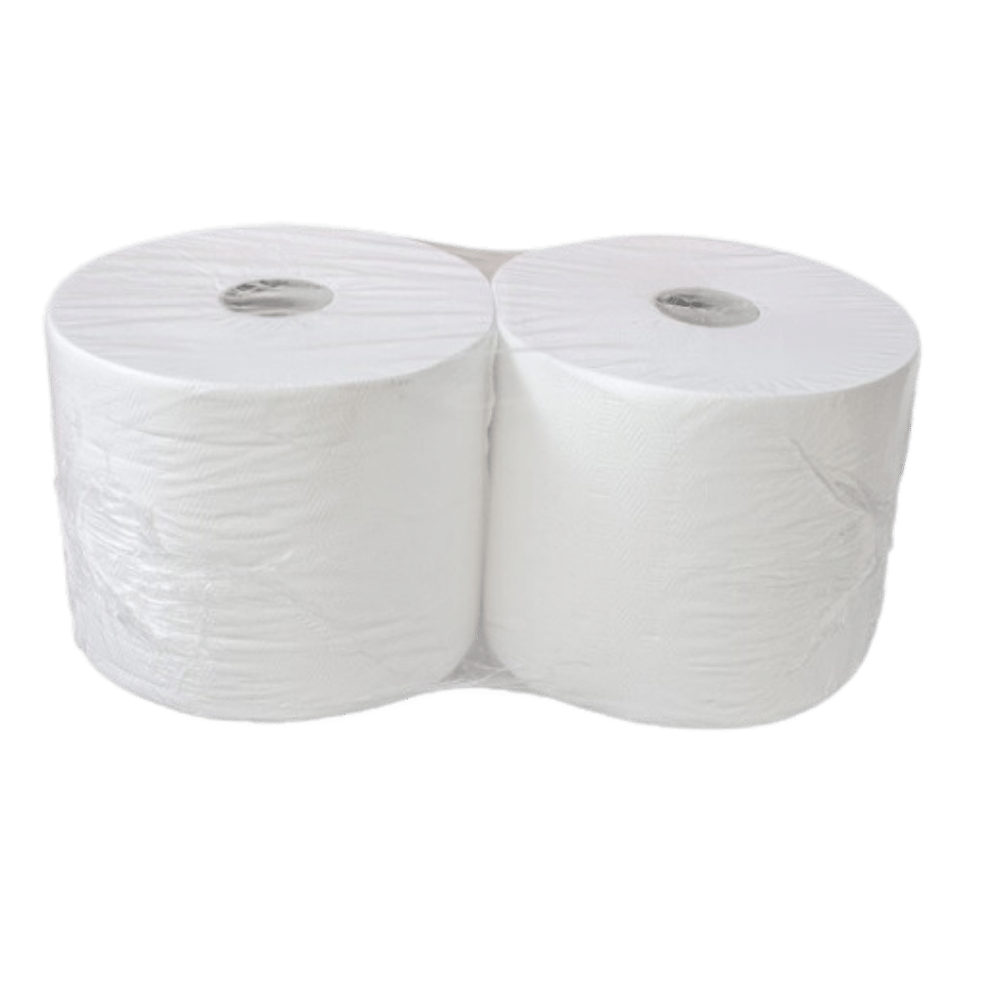 Rollo de papel industrial blanco