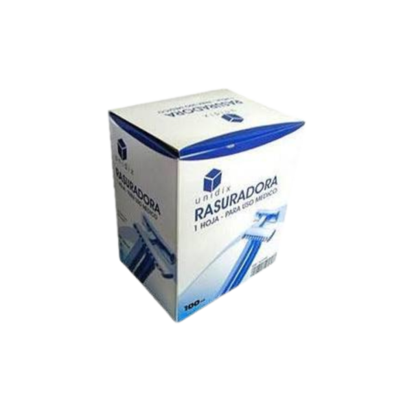 <table> <thead> <tr> <th><strong>Característica</strong></th> <th><strong>Descripción</strong></th> </tr> </thead> <tbody> <tr> <td></td> <td></td> </tr> <tr> <td><strong>Cuchilla de una hoja</strong></td> <td>Proporciona un corte limpio del vello cutáneo sin causar irritaciones.</td> </tr> <tr> <td><strong>Color azul</strong></td> <td>Fácil de identificar en entornos médicos.</td> </tr> <tr> <td><strong>Especial para uso médico</strong></td> <td>Ideal para procedimientos prequirúrgicos, estudios de tatuaje y piercing, y centros de estética.</td> </tr> <tr> <td><strong>Unidad de venta</strong></td> <td>Caja de 100 unidades.</td> </tr> </tbody> </table>