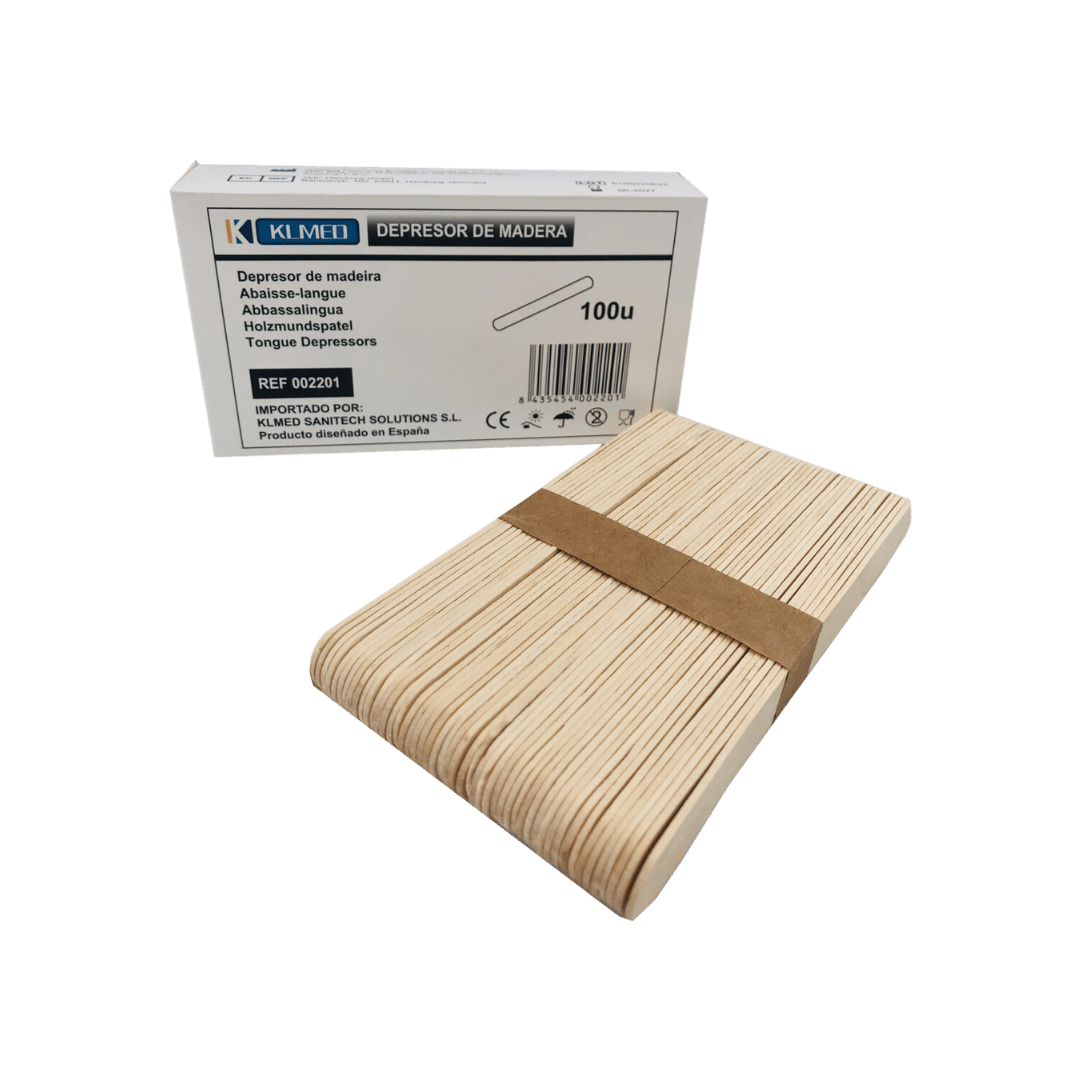 Depresores de madera NO ESTERIL - Double V Higiene